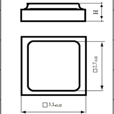 GaAs rectifier pin-diode chip ADV 119AN5