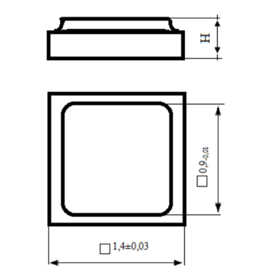 GaAs rectifier pin-diode chip ADV 118AN5